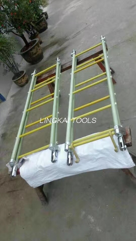 ओवरहेड लाइन टॉवर स्थापना के लिए फाइबरग्लास इंसुलेटेड लाइट सीढ़ी
