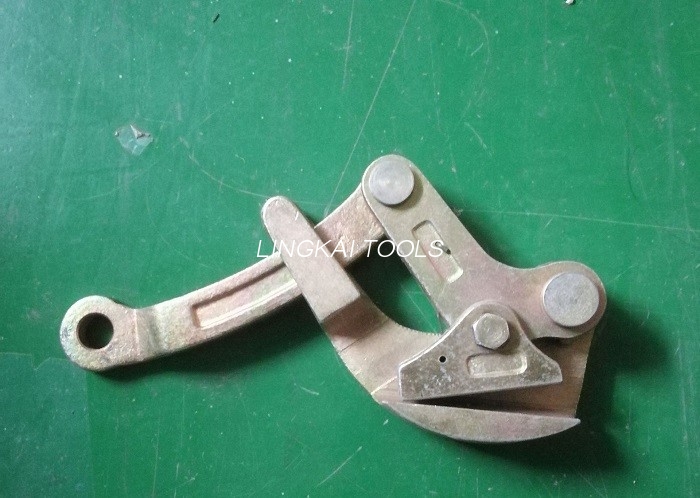स्टील स्ट्रैंड के लिए 10KN सिंगल कैम वायर केबल ग्रिपर्स / अर्थ वायर ग्रिपर टूल