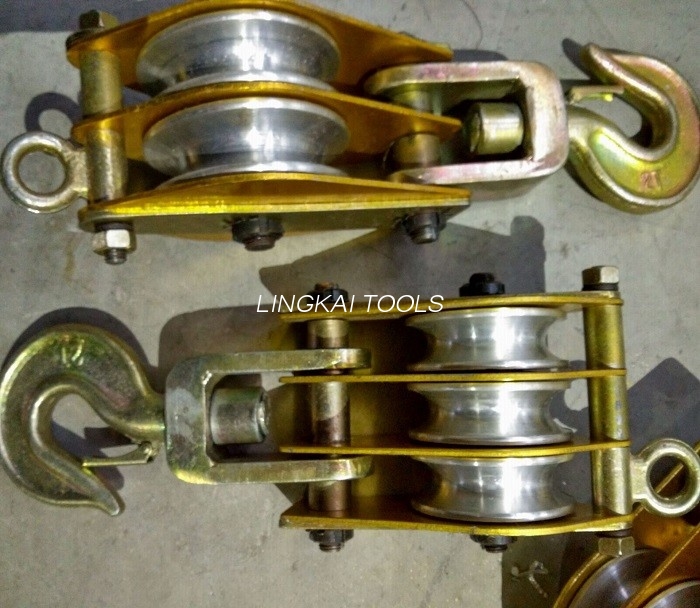 2 टन एल्युमीनियम शीव होस्टिंग टैकल / एल्युमीनियम व्हील स्नैच ब्लॉक 2.9KG