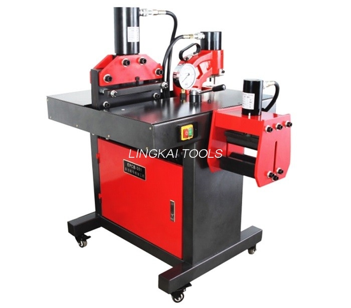 150X10mm Al/Cu प्लेट के लिए 220V 50HZ हाइड्रोलिक क्रिम्पिंग टूल बसबार बेंडिंग कटिंग मशीन