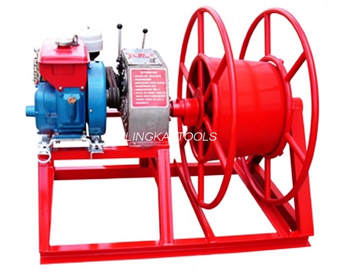 3600rpm स्पीड 5 टन पावर पुलर विंच वायर GX160 गैसोलीन इंजन के साथ